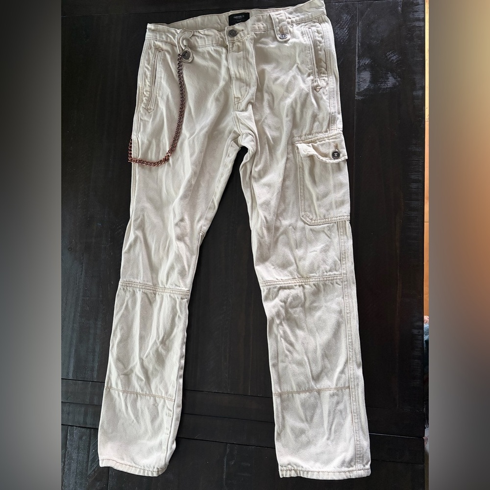 Forever 21 Men's Light Tan Cargo Pants